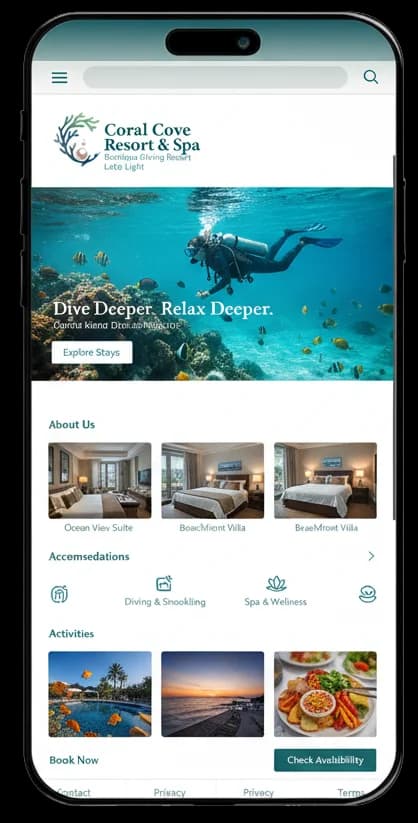 Coral Cove Website