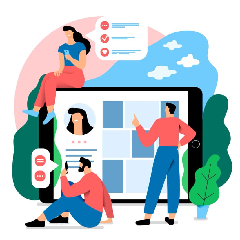 Customer Review Illustration